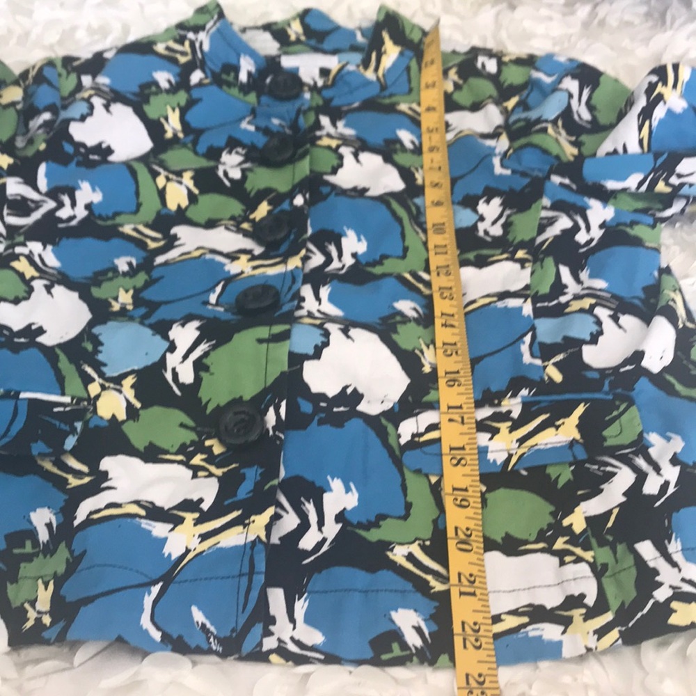 5/$20 Charter Club abstract floral petite coat - Picture 7 of 8
